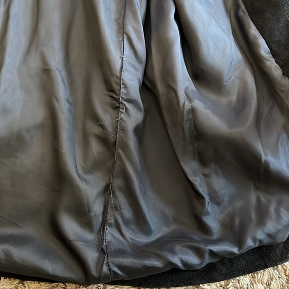 Erez Sport Vintage 80s Black Leather Check & Beaded Paisley Jacket Coat Size L - Picture 9 of 12